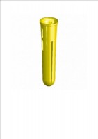 Plastic Plug Yellow per Box 100 1.48